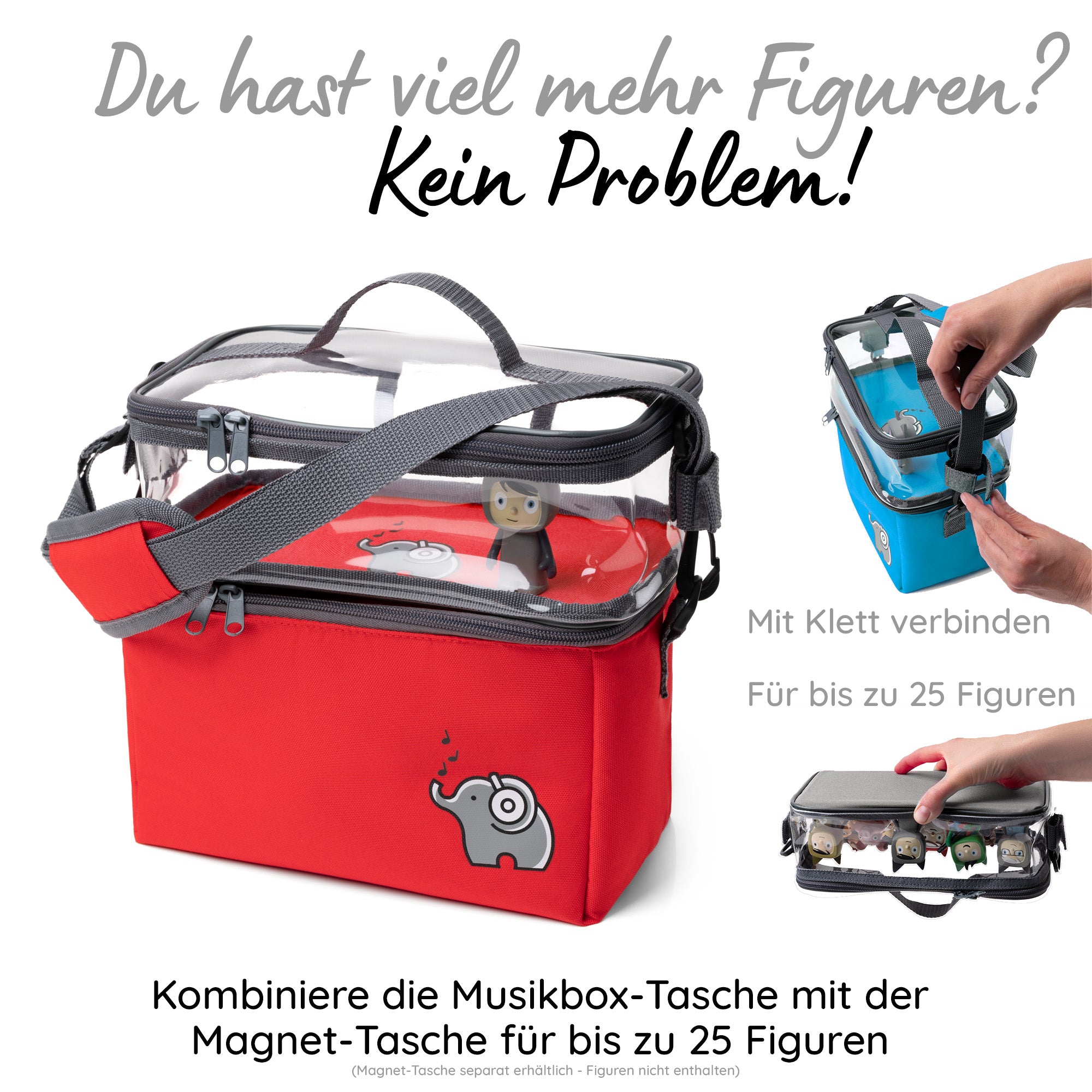 Musikbox-Tasche für Toniebox/Tigerbox und Zubehör